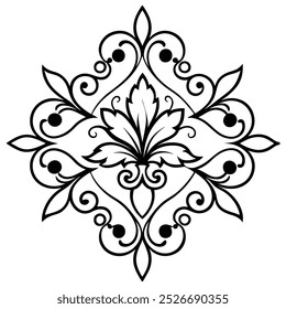 Floral design pattern illustration for free download