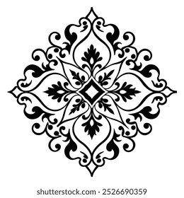 Floral design pattern illustration for free download