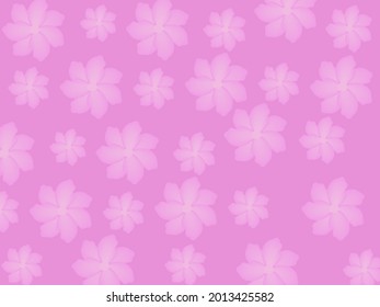 diseño floral con fondo rosa