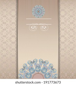 floral design postcard