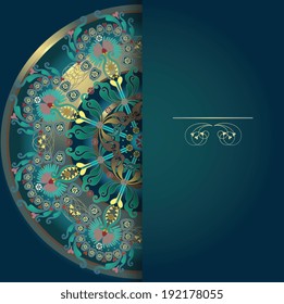 floral design, postcard, menu background 