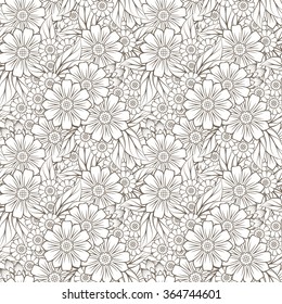 Floral design seamless background texture vector pattern