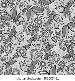 Floral design seamless background texture vector pattern