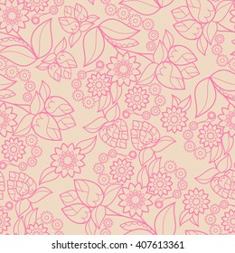 Floral design seamless background texture vector pattern