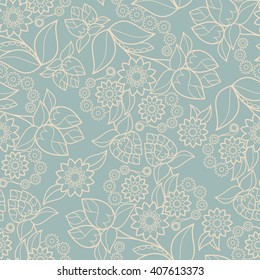 Floral design seamless background texture vector pattern