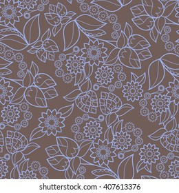Floral design seamless background texture vector pattern