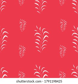 Floral design Seamless white with bright pink. Vector illustration repeat pattern