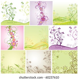 Floral design. Set.
