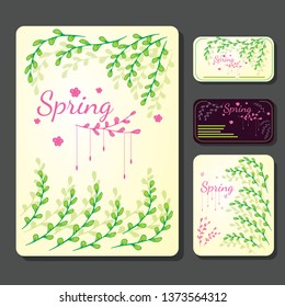 floral design set. Can be used for registration