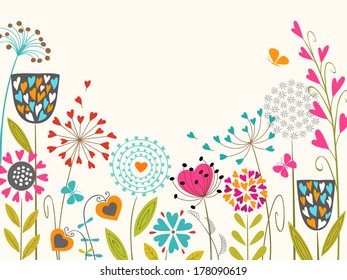 Floral design with space for your text.