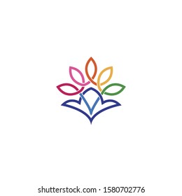 
Floral design templates, elegant lineart logo designs, vector illustrations