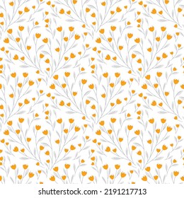 diseño floral con pequeñas flores amarillas