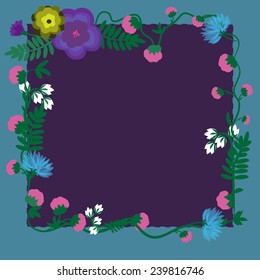 Floral design variations for cards, posters, invitations.