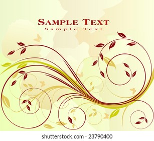 Floral design vector