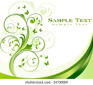 Floral design vector