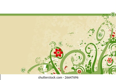 Floral design - vector.