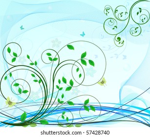 Floral design vector