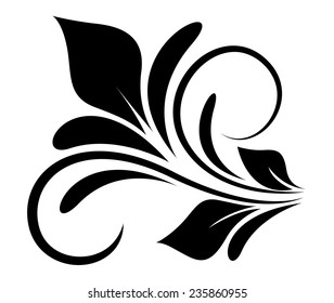 Floral Design Vector Art