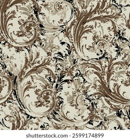 Floral design in vector format, featuring a Bohemian textile print that is suitable for use in fabric, clothing, covers, motifs, and wallpaper.