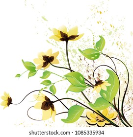 Floral design. Vector illustration