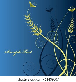 Floral design. Vector illustration