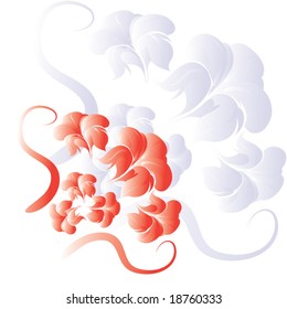 Floral design. Vector illustration