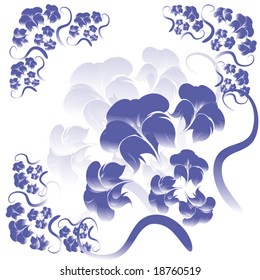 Floral design. Vector illustration