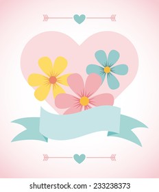 floral design , vector illustration