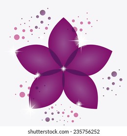 floral  design , vector illustration