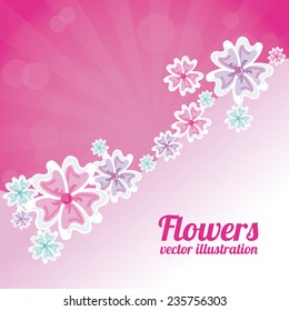 floral  design , vector illustration