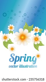 floral  design , vector illustration
