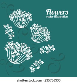 floral  design , vector illustration