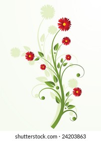 Floral design. Vector illustration