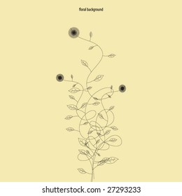 Floral design. Vector illustration