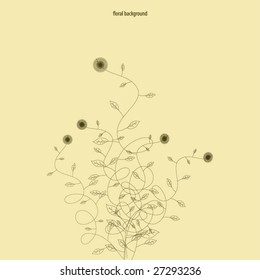 Floral design. Vector illustration