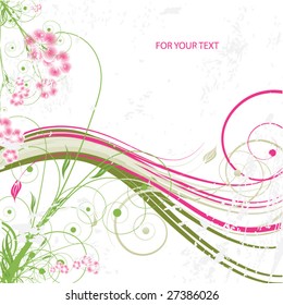 Floral design. Vector illustration