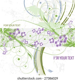 Floral design. Vector illustration