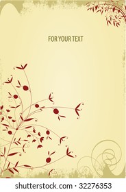 Floral design. Vector illustration