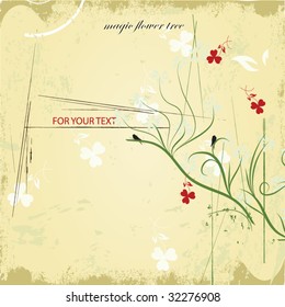 Floral design. Vector illustration