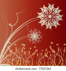Floral design. Vector illustration