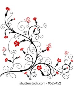 Floral design, vector illustration
