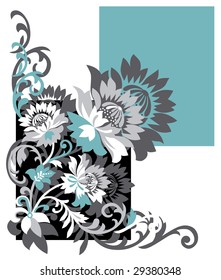 Floral design vector pattern