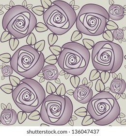 floral design violet roses,seamless background