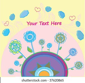 floral design for your text
