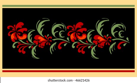 floral designe for carpet.eps 10