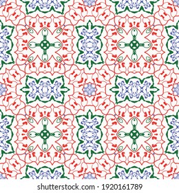 floral digital design with curly colorfull strokes and lace pattern in a white background.