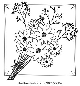 Floral digital design, vector illustration eps 10