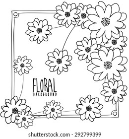 Floral digital design, vector illustration eps 10
