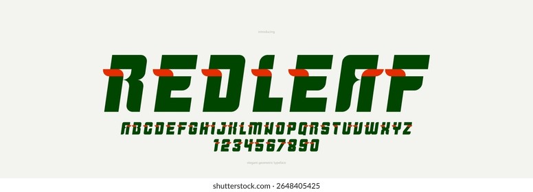 Fonte de exibição floral para logotipos e manchetes, cartazes e letras do alfabeto publicitário e números tipo itálico, tipografia bonita e elegante para eco produto natural ou marca.