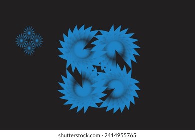 Floral Distort and Transform effect